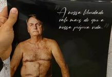 Calendário oficial de Bolsonaro 2024 tem foto sem camisa e sai por R$ 69,90
