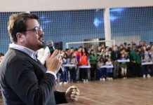 Capacidade máxima: 800 pessoas participam da Abertura dos Jogos Escolares de Penha