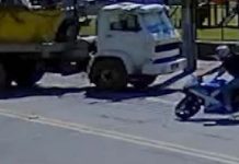 Grave acidente mata motociclista na hora em Blumenau