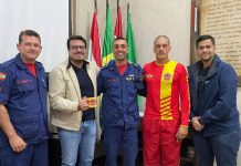 Novo comandante dos bombeiros visita o gabinete do prefeito Aquiles da Costa