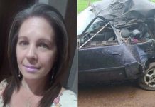 Mulher de 44 anos morre ao cair com carro em uma ribanceira