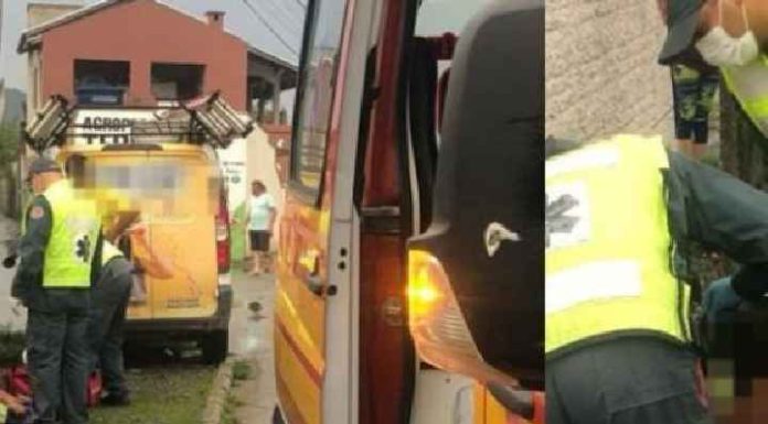 Trabalhador de empresa de internet cai do poste no Bairro Santa Lídia