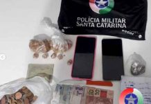 Traficante de Barra Velha é preso com 98 gramas de crack, maconha e objetos furtados