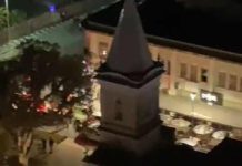 Briga na frente de pub avançou madrugada com agressões na rua