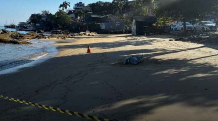 Homem é encontrado morto neste domingo na praia de Porto Belo