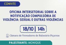 Balneário Piçarras vai promover oficina sobre notificação compulsória de violência