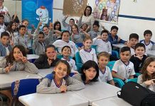 Estudantes de Penha participam do Programa Saúde Nota 10 da Águas de Penha