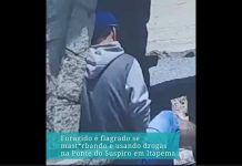 Foragido é capturado se masturbando e usando drogas na ponte de Itapema