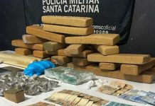 Traficante é preso em Barra Velha com cerca de um quilo de cocaína e 20 kg de maconha