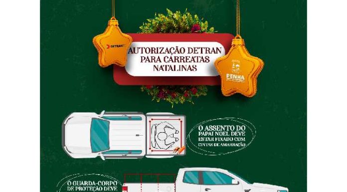 Carreatas natalinas precisam de autorização prévia do Detranpen