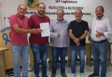 Chapa com Juninho Leite na presidência da Mesa Diretora é oficializada na Câmara de Penha