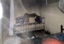 Kitinete é destruída pelo fogo no Bairro Santo Antônio em Piçarras
