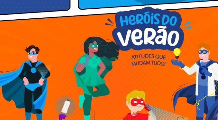 Tenda instalada na Praia Central e Meia Praia terá espaço para interação com visitantes sobre campanha Heróis do Verão