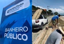 Penha instala banheiros públicos nas praias e deck da Praia da Saudade é revitalizado