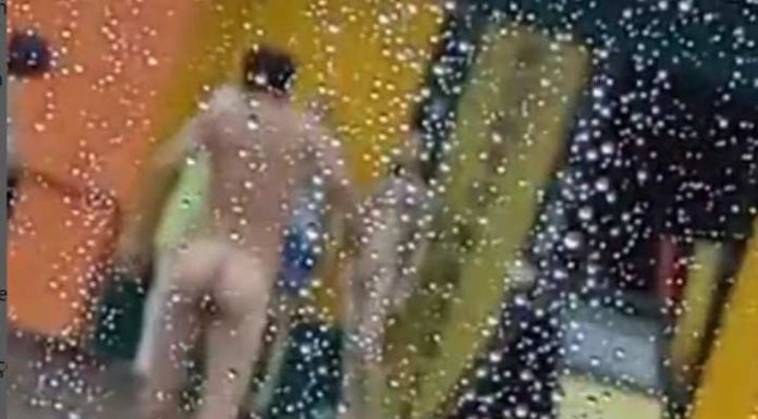 Homem nú é flagrado em rua do bairro de Araquari