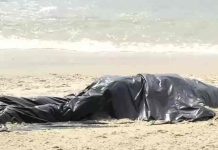 Corpo achado na praia de Itajuba segue sem identificação