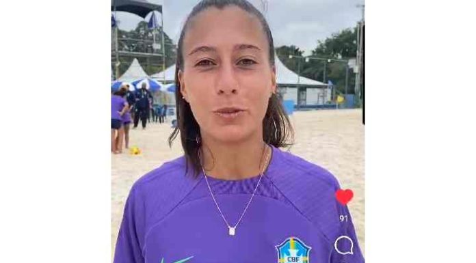 Barravelhense Suelen estreia na Seleção Brasileira de Beach Soccer Feminino