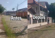 Sem limpeza urbana, moradores de Piçarras fazem mutirão na própria rua