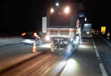 Obras na BR-101 causam bloqueio parcial entre Penha e Navegantes