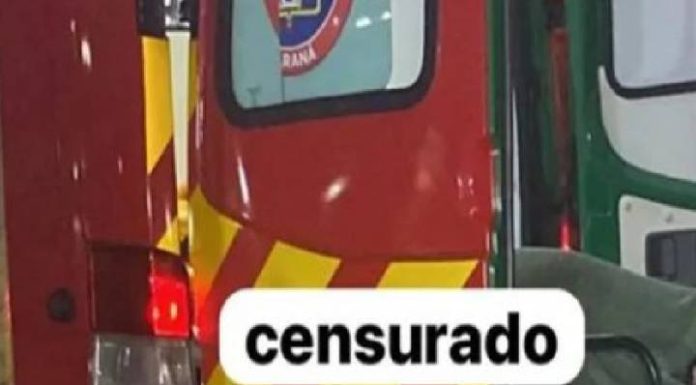 Homem fica empalado em um cabo de vassoura