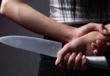 Mulher toma um tapa e reage esfaqueando o marido