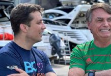 Prefeito Fabrício e Bolsonaro dão rolê na Marina Tedesco