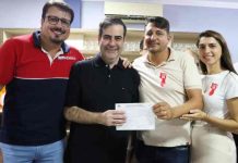 Chiodini abona ficha de novos filiados no MDB de Penha