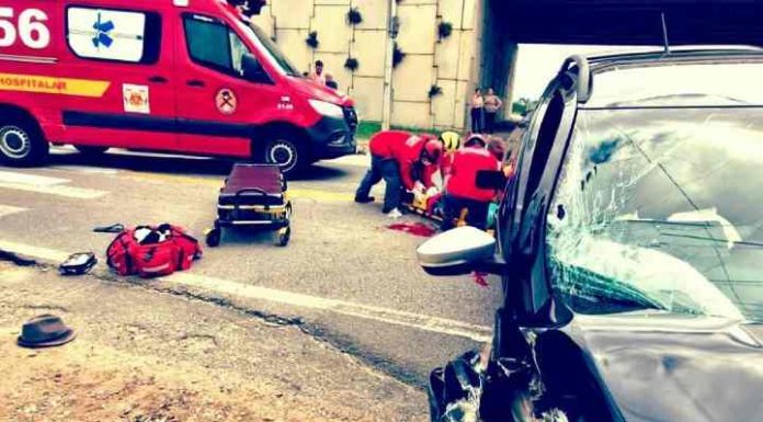 Homem é atropelado no trevo de acesso de Barra Velha e é recolhido da pista em estado grave