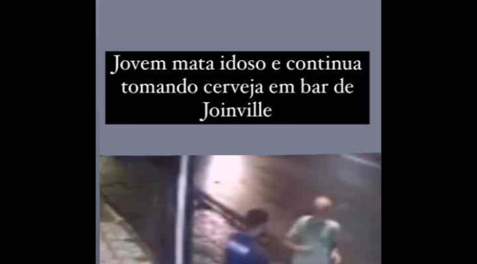 Jovem mata idoso e continua tomando cerveja em bar de Joinville