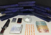 Traficante é preso em Penha com 11 quilos de maconha
