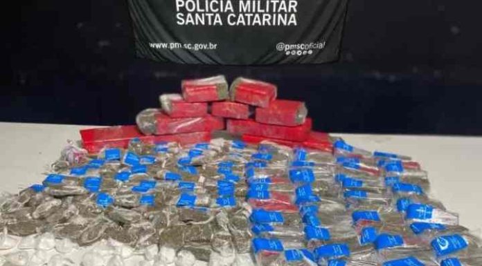 PM de Penha prende suspeito de tráfico com 7 kg de drogas no Santa Lídia