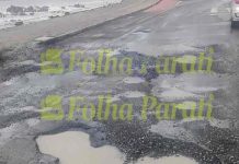 Rua da Beira Mar em Barra Velha parece “queijo suíço” devido a buracos