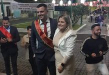 Thiago Felício Adriano e Eduarda Manoela dos Santos Adriano são escolhidos casal imperial da Festa do Divino em Penha
