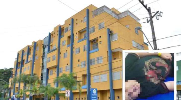 Mãe sofre ao lado do filho que reclama de dores à espera de atendimento em hospital de SC