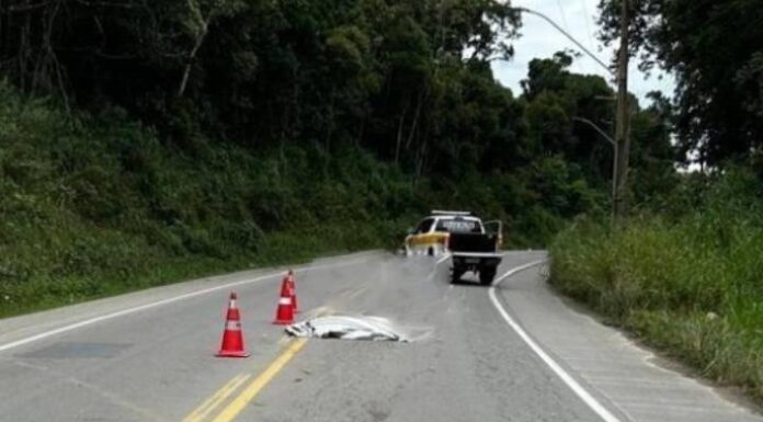 Homem morre atropelado na Rodovia Variante SC-414