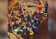 Trabalhador fica soterrado durante uma hora em Balneário Camboriú