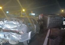 Ocupantes de Pajero envolvida em acidente fogem do local na BR-470