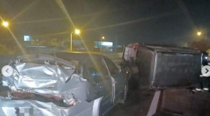 Ocupantes de Pajero envolvida em acidente fogem do local na BR-470