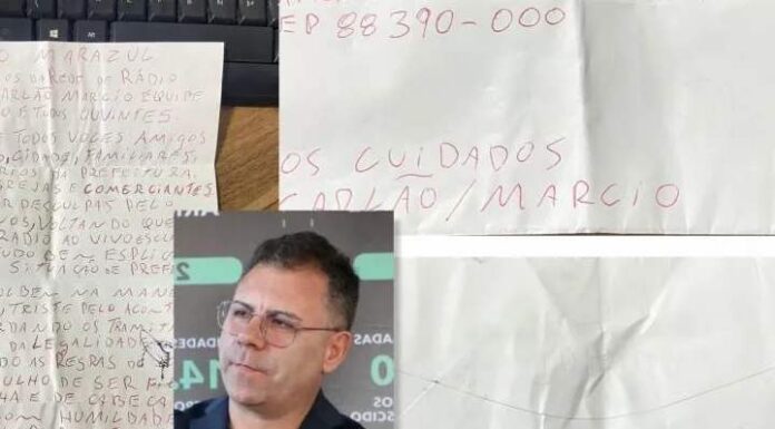 Prefeito preso envia carta à Rádio Mar Azul para dar explicações