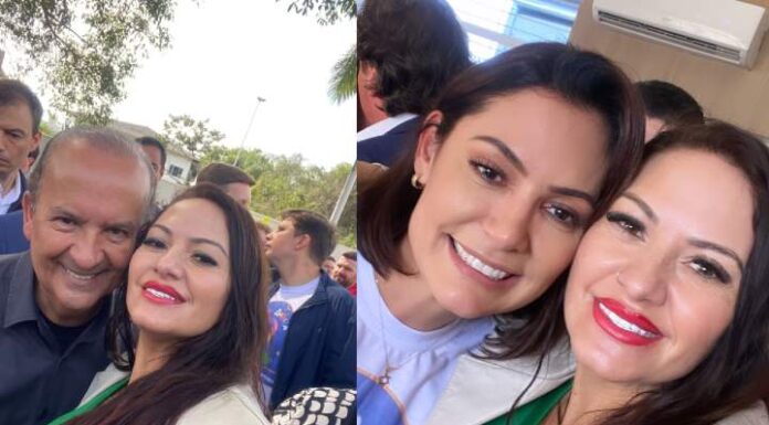 Pré-candidata a vereadora de Penha, Mel Santanna, participa de inauguração da Casa do Autista