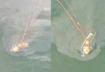 Naufrágio de barco pesqueiro com 17 tripulantes causa poluição hídrica em SC