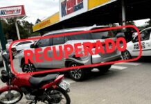 Polícia Militar recupera Toyota Hilux roubada em supermercado de Piçarras