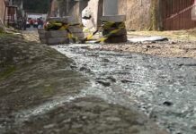 OBRA MAL FEITA Vazamento no reservatório da Casan volta a assustar moradores da Capital