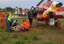 Trabalhador cai de cinco metros de altura em Barra Velha