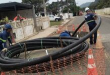 Águas de Penha usa método não destrutivo para rede de esgoto no Loteamento Santa Regina