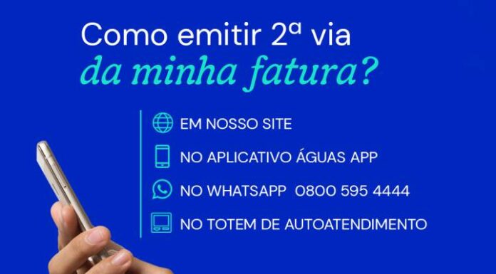 Águas de Penha oferece diversas formas para retirada de 2ª via de fatura