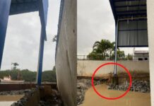 Antes de ser inaugurada, obra do Complexo do Pescador está desabando em Piçarras