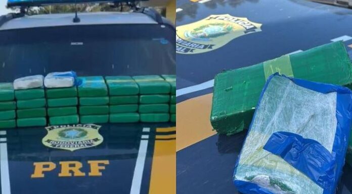 Jovens de 20 anos são presas com 30 quilos de cocaína na BR-101 em Barra Velha