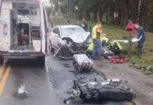 Motoclicista é conduzido em estado grave após acidente nesta segunda-feira em Porto Belo