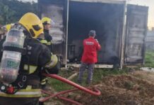 Em Barra Velha marido ateia fogo em casa container com grávida dentro